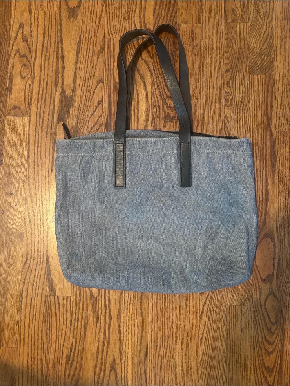 Everlane The Twill Zip Tote with Leather Straps